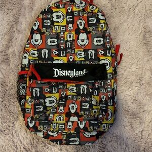 Disneyland Kids Mickey Mouse Patterned Backpack